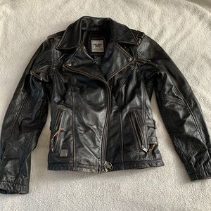 Harley Davidson rocker motorcycle jacket